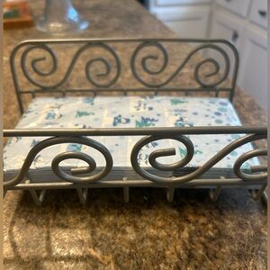 Metal Sleigh Napkins Holder w/ Package of Napkins.